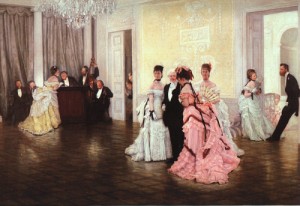 Oil tissot, james Painting - Too Early, 1873 by Tissot, James
