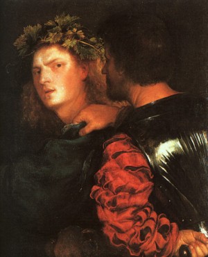 Oil titian Painting - The Assassin, 1515-20 by Titian