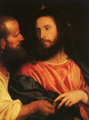 Photograph - Tribute Money, 1516-18 by Titian