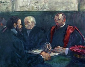 Oil the Painting - An Examination at the Faculty of Medicine Paris 1901 by Toulouse Lautrec, Henri de