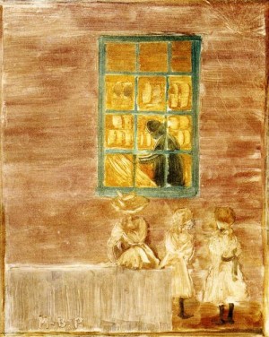Oil toulouse lautrec, henri de Painting - Children by a Window 1900-1902 by Toulouse Lautrec, Henri de