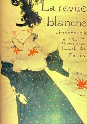 Oil toulouse lautrec, henri de Painting - Le Revue Blanche 1895 by Toulouse Lautrec, Henri de