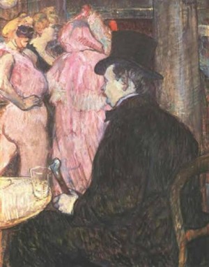 Oil toulouse lautrec, henri de Painting - Maxime de Thomas at the Opera Ball 1896 by Toulouse Lautrec, Henri de