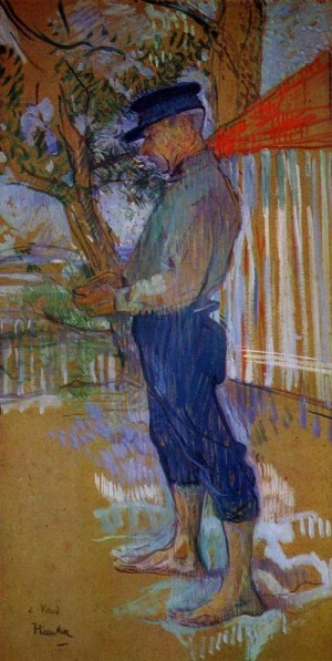Oil toulouse lautrec, henri de Painting - Monwieur Paul Viaud Taussat Arcachon 1900 by Toulouse Lautrec, Henri de