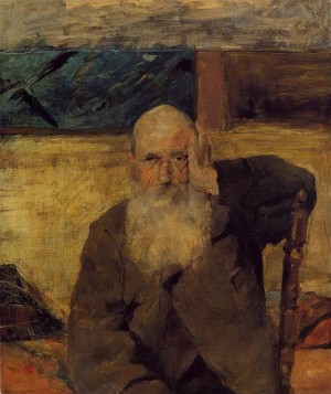 Oil toulouse lautrec, henri de Painting - Old Man at Celeyran 1882 by Toulouse Lautrec, Henri de