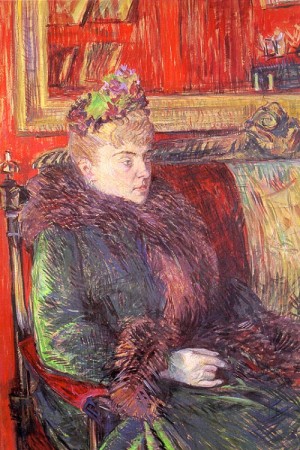 Oil portrait Painting - Portrait of Madame de Gortzikoff, 1893 by Toulouse Lautrec, Henri de