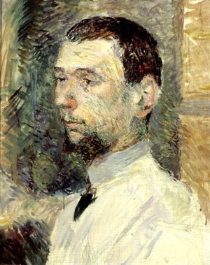 Oil portrait Painting - Portrait of the Painter Fran_ois Gauzi by Toulouse Lautrec, Henri de