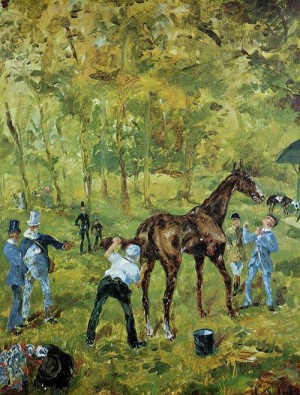 Oil toulouse lautrec, henri de Painting - Souvenir d Auteuil 1881 by Toulouse Lautrec, Henri de