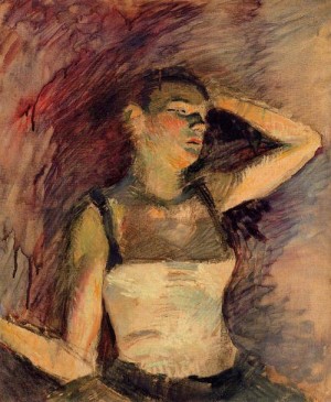 Oil toulouse lautrec, henri de Painting - Study of a Dancer 1888 by Toulouse Lautrec, Henri de