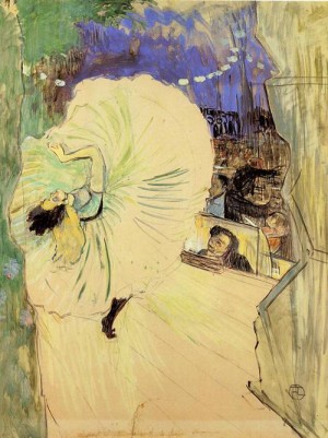 Oil toulouse lautrec, henri de Painting - The Cartwheel 1893 by Toulouse Lautrec, Henri de