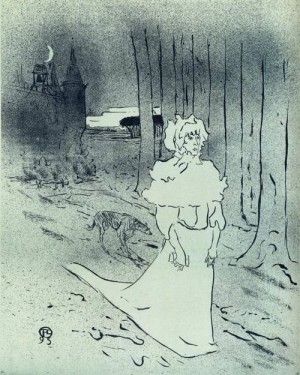 Oil toulouse lautrec, henri de Painting - The Chatelaine (aka The Toscin) 1895 by Toulouse Lautrec, Henri de