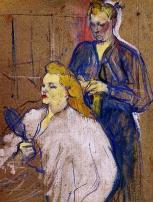 Oil the Painting - The Haido 1893 by Toulouse Lautrec, Henri de