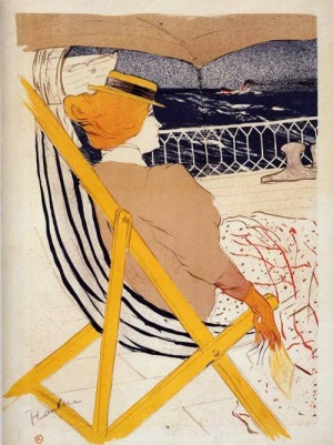 Oil toulouse lautrec, henri de Painting - The Passenger in Cabin 54 (aka The Cruise) 1896 by Toulouse Lautrec, Henri de