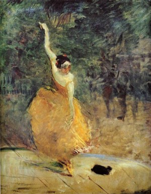 Oil toulouse lautrec, henri de Painting - The Spanish Dancer 1888 by Toulouse Lautrec, Henri de