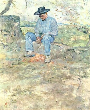  Photograph - Young Routy at Celeyran 1882 by Toulouse Lautrec, Henri de