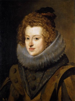 Oil velazquez, diego Painting - Infanta Dona Maria, Queen of Hungary     1630 by Velazquez, Diego