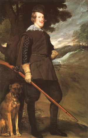 Oil velazquez, diego Painting - Philip IV as a Hunter, 1634-36 by Velazquez, Diego