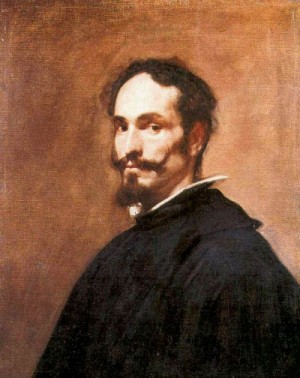 Oil velazquez, diego Painting - Portrait of a Man     c. 1649 by Velazquez, Diego