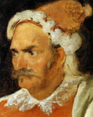  Photograph - The Buffoon Don Cristobal de Castaneda y Pernia (detail)    1637-40 by Velazquez, Diego