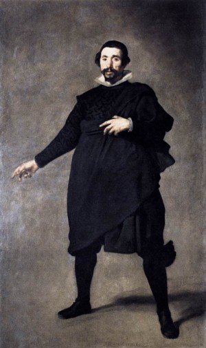  Photograph - The Buffoon Pablo de Valladolid     1636-37 by Velazquez, Diego