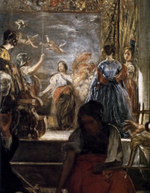  Photograph - The Fable of Arachne (detail)    c. 1657 by Velazquez, Diego