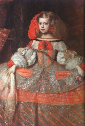Oil the Painting - The Infanta Margarita by Velazquez, Diego