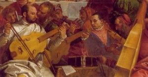Oil veronese, paolo Painting - The Marriage at Cana (detail)     1563 by Veronese, Paolo