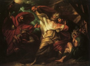 Oil west, benjamin Painting - King Lear, 1788 by West, Benjamin