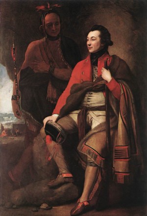 Oil west, benjamin Painting - Portrait of Colonel Guy Johnson     c. 1775 by West, Benjamin