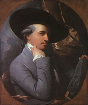 Oil west, benjamin Painting - Self-Portrait     1770 by West, Benjamin