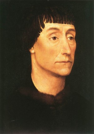 Oil portrait Painting - Portrait of a Man     1455-60 by Weyden, Rogier van der