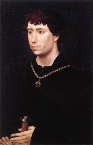 Oil weyden, rogier van der Painting - Portrait of Charles the Bold   c. 1460 by Weyden, Rogier van der