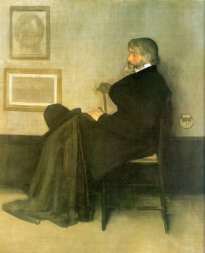  Photograph - Arrangement in Grey and Black Number 2, Portrait of Thomas Carlyle, 1872-73, by Whistler, James Abbott McNeill