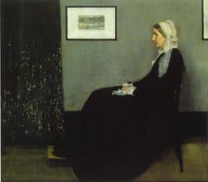 Oil Portrait Painting - Arrangement in Grey and Black, Portrait of the Painter's Mother  1871 by Whistler, James Abbott McNeill