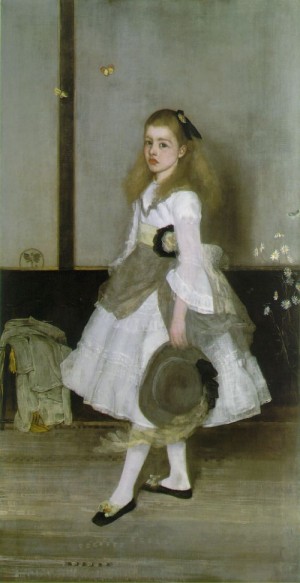 Oil green Painting - Harmony in Grey and Green, Miss Cicely Alexander  1872-74 by Whistler, James Abbott McNeill