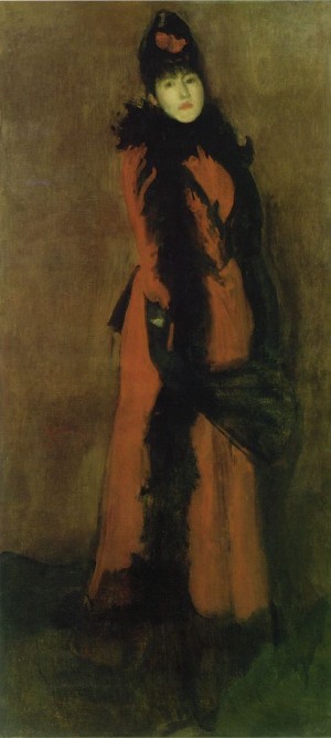  Photograph - Red and Black, The Fan  1891-94 by Whistler, James Abbott McNeill