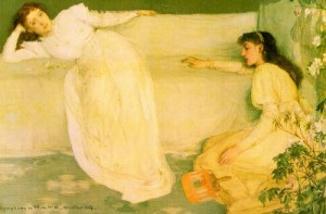 Oil whistler, james abbott mcneill Painting - Symphony in White Number 3, 1865-67 by Whistler, James Abbott McNeill