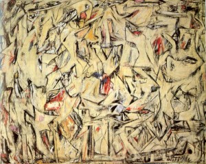 Oil abstract Painting - Excavation. 1950 by Willem de Kooning