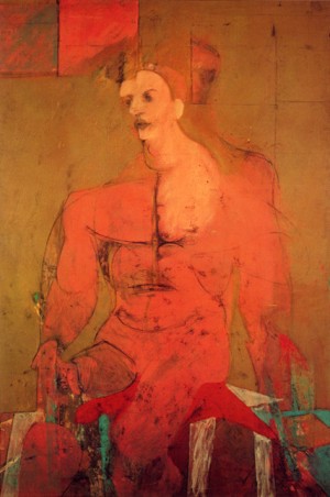 Oil willem de kooning Painting - Seated Figure, 1940 by Willem de Kooning