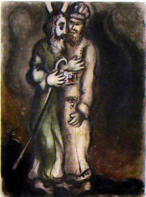 Two plates,from The Story of the Exodus 1966 by Chagall Marc