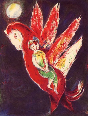Oil chagall marc Painting - Arabian Nights by Chagall Marc