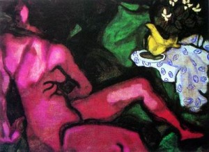 Oil chagall marc Painting - CG-11 by Chagall Marc