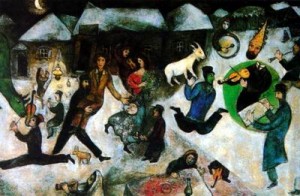 Oil chagall marc Painting - CG-120-1 by Chagall Marc