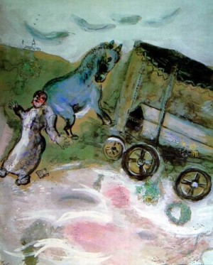 Oil chagall marc Painting - CG-131 by Chagall Marc