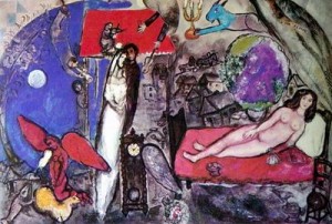 Oil chagall marc Painting - CG-156-1 by Chagall Marc