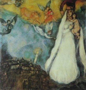 Oil chagall marc Painting - CG-163 by Chagall Marc