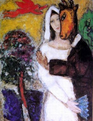 Oil chagall marc Painting - CG-165 by Chagall Marc