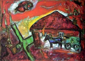 Oil chagall marc Painting - CG-170 by Chagall Marc