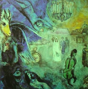 Oil chagall marc Painting - CG-177 by Chagall Marc