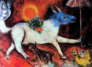 Oil chagall marc Painting - CG-179 by Chagall Marc